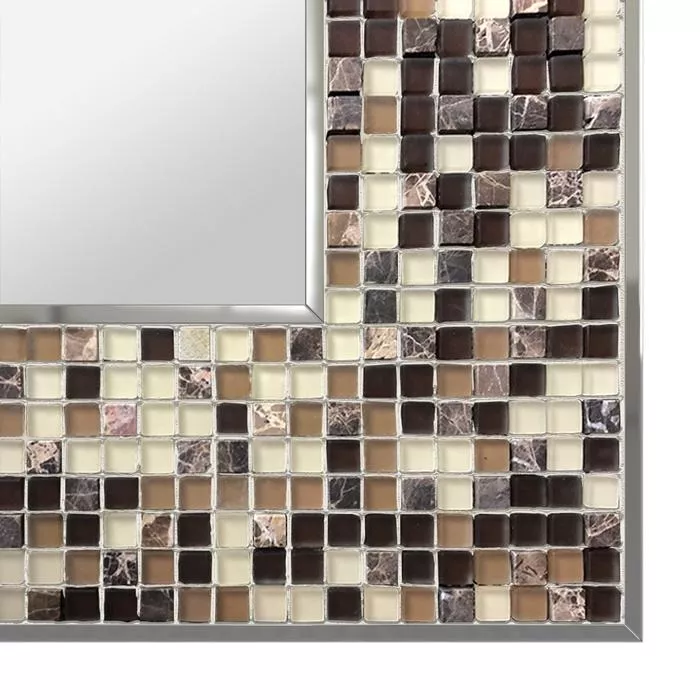 No fog mirror frame with Aztec design from Saudi Arabia.
