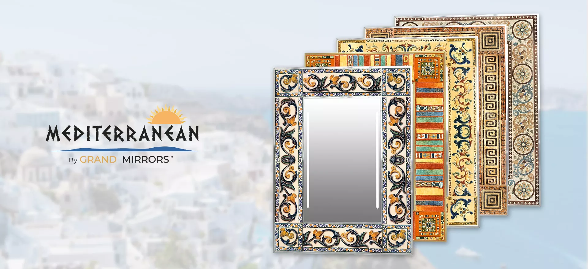 Five different frame styles specifically tailored for the Mediterranean from Dubai.