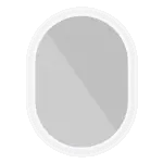 Preview of an oval shaped LED mirror that lights up any room and looks stunning from Oman.