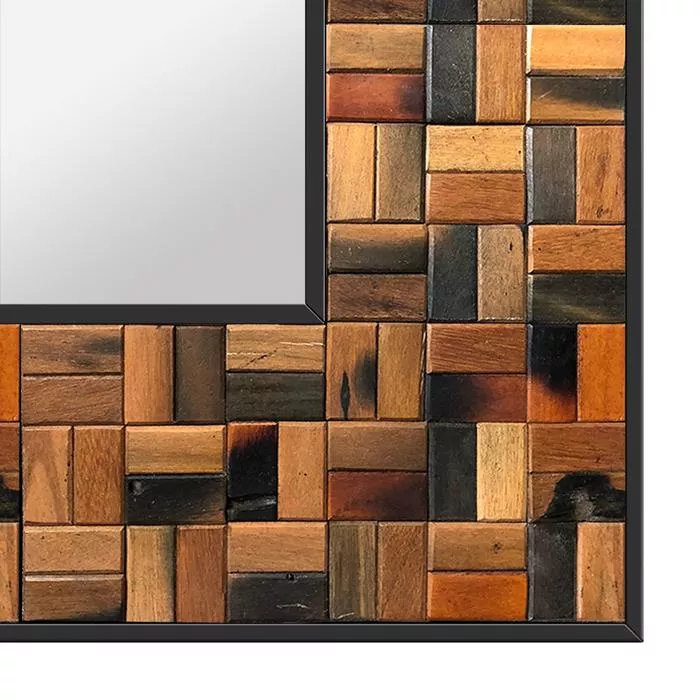 Bathroom led mirror frame design inspired by an Indian puzzle from Bahrain.