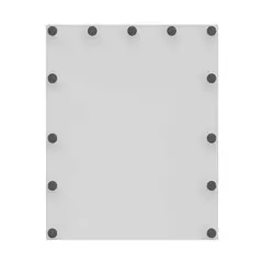 Preview of Hollywood mirror with rectangular shape in a white background from Kuwait.