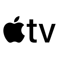 Logo de iOS que muestra compatibilidad con Mirror TV, control de apps e integración con hogares inteligentes en David.